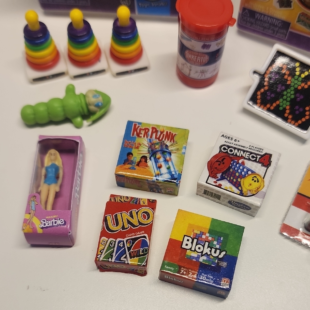 Miniature Toy Box Set with Rainbow Stacking Rings - Picture 2 of 9